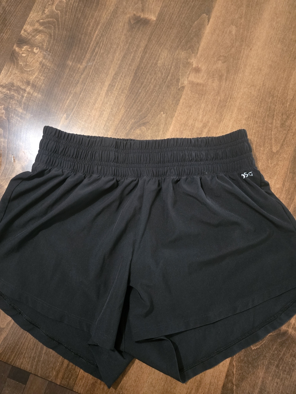 DSG Black Women's Athletic Shorts with Elastic Waist
